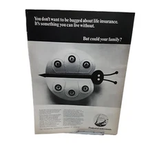 1967 Prudential Life Insurance Original Print Ad Vintage