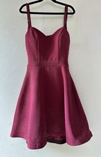 City Studio Dress - EUC - 3/4 S - Wine - A-Line dress fit flare Prom Formal