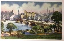 Prince's Bridge at River Yarra Melbourne Australia  Vintage PC