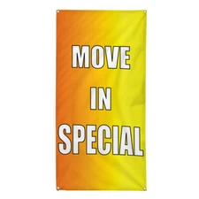 Vertical Vinyl Banner Multiple Sizes Move-In Special Business U Business Outdoor