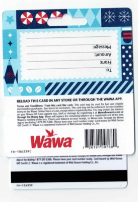 2023 WAWA Gift Card Christmas Holidays - Limited Edition- Collectible