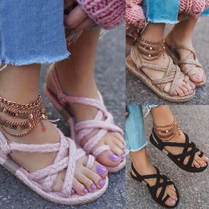 rope flat sandals
