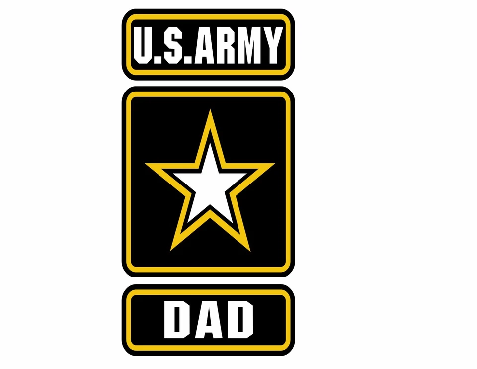 ORACAL US ARMY DAD VINYL DECAL STICKER ARMY STRONG