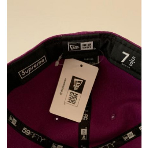Supreme x New Era Cap No Comp Box Logo Size:7 5/8 Lavender