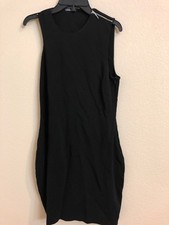 NWT Zara Black Geometric Cutout Dress Sz L