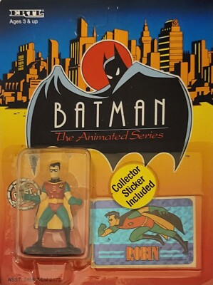 T-shirt Vintage Batman The Animated Series (BTAS) Batman & Robin - Taille XL, Noir, Neuf Avec étiquettes