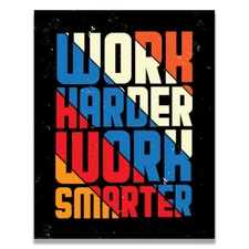 Work Harder Smer Motivational Poster Focus Quotes Success 11X14 inches