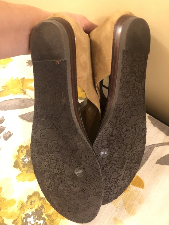 Sandalias de Tanga Kensie para Mujer Darlene Gamuza Tostada Talla 10 (B, M) Excelente Con Foto 4 de 4