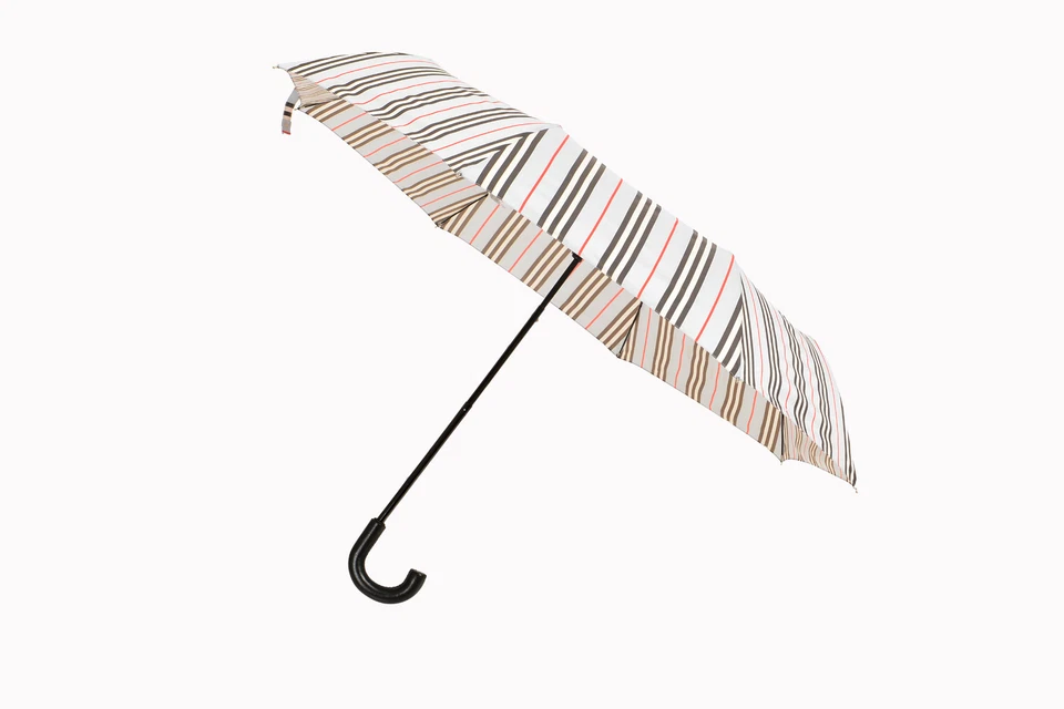Burberry Unisex "TRAFALGAR" Multi-Color Plaid Compact Folding Umbrella - Image 2 of 4