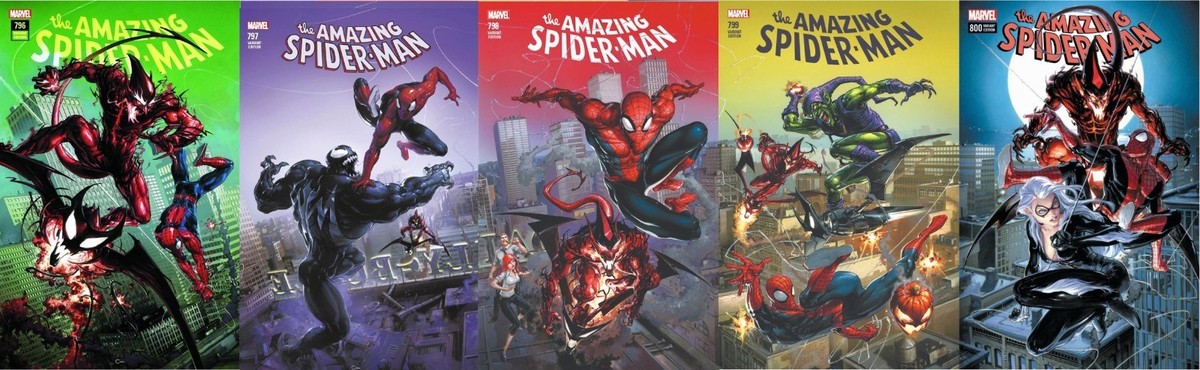 セール！ 洋書　アメコミ　RCHER & ARMSTRONG ヴァリアント4冊 AMAZING SPIDERMAN 797 CLAYTON CRAIN COMICXPOSURE VARIANT NM RED