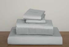Complete Bedding Set Silver Solid Choose US 14 Sizes 600 TC Egyptian Cotton