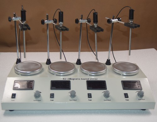 4 Head Muliti Unit Digital Thermostatic Magnetic Stirrer Hotplat Mixer 110V New - Picture 4 of 8