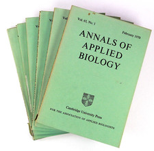 Annals Of Applied Biology 1970 Full Jahr From...