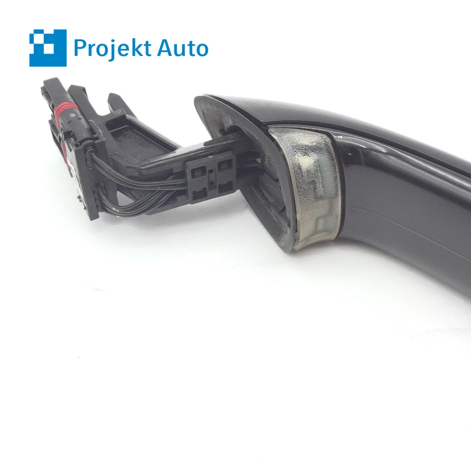 09-19 OEM BMW mango trasero izquierdo confort acceso 668 negro 2 7231933 F01 F02 F04 Foto 4 de 4