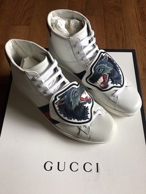 gucci ace wolf sneakers