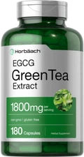 EGCG Green Tea Extract Pills | 1800mg 180 Capsules | Max Potency | by Horbaach