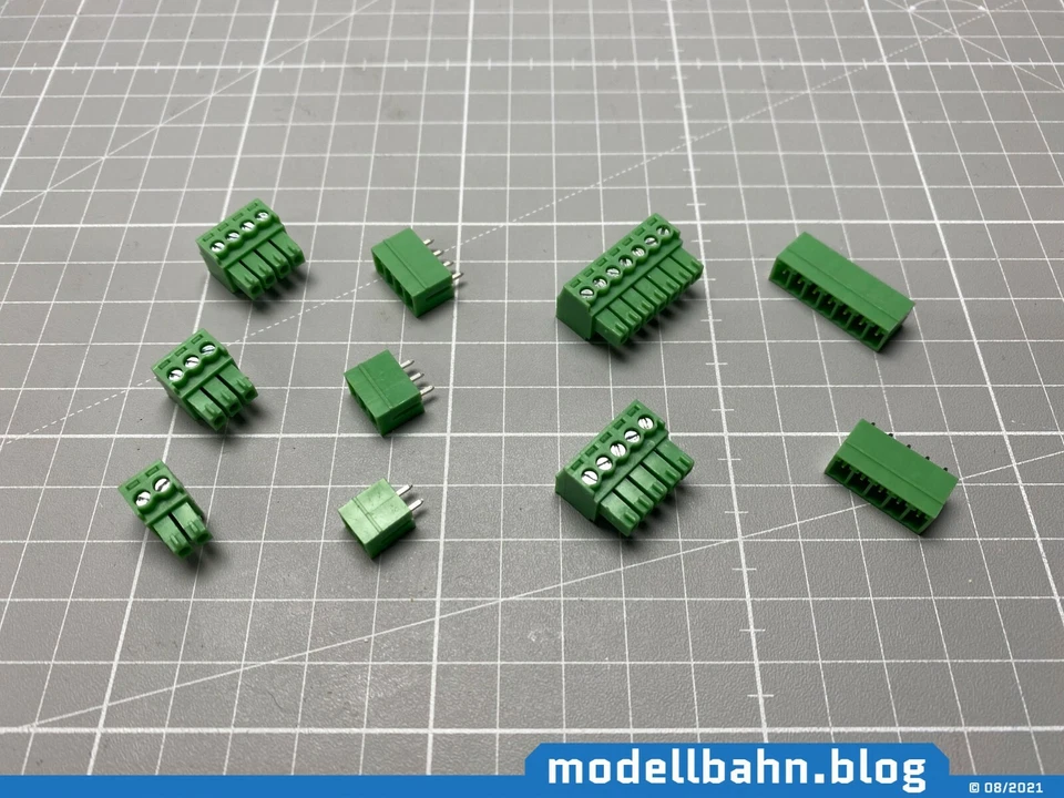 Morsetto a spina 2- 3- 4- 5 o 7 poli RM3,5 per es. Roco TAMS incl. presa NUOVO