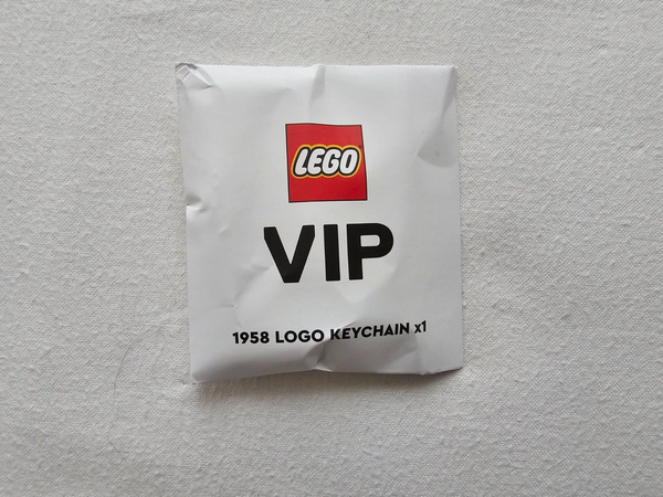 Lego Vip 1958 Keychain SchlüSselanhäNger Lego Logo | Neu Ovp-image