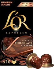 50 Capsule Alluminio L'OR Caffè Espresso CHOCOLATE Compatibili Nespresso LOR