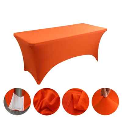 Wedding Spandex Table Cloth Cover Banquet Birthday Party Show Meeting Room Decor