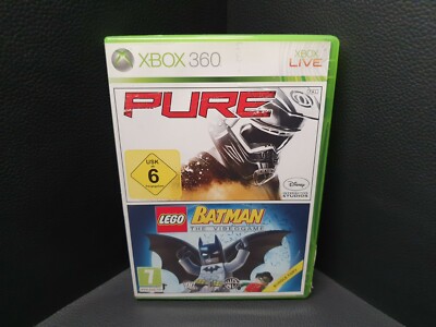 Xbox 360 Doppelpack Pure & Lego Batman   Zustand Sehr Gut   Komplett   OVP  