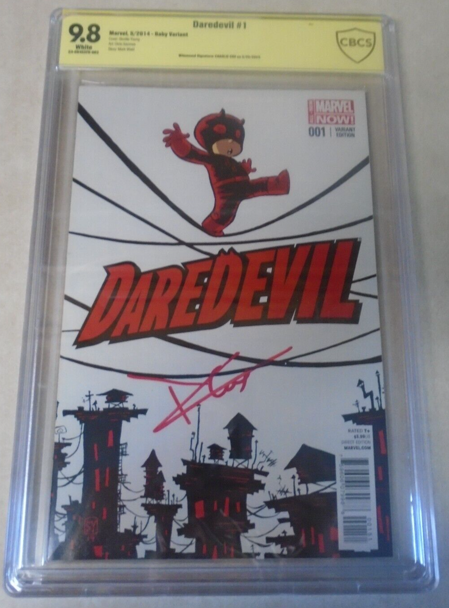 DareDevil Issue #1 Comic Book. Signed by Charlie Cox. CBCS Graded