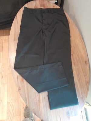 Slazenger Pants Mens 32x32 Golf Black Classic Flat Front Standard Pants 