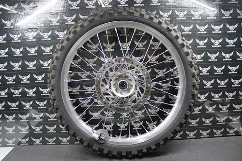 2002 02-07 HONDA CR125R OEM TAKASAGO FRONT WHEEL RIM HUB TIRE 44650-KZ4-820