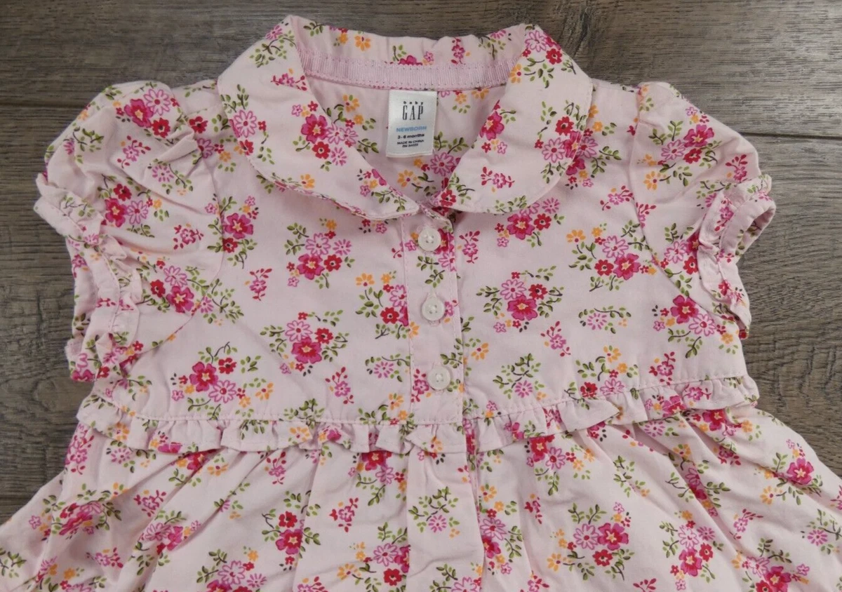 Baby Girl Clothes New Baby Gap 3 6 Month 2pc Pink Floral Ruffle