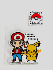 Pok mon Red  Pikachu Sticker  B-SIDE LABEL  Japanese Anime Vinyl Decal