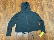 Women's All in Motion French Terry Full Zip Hoodie - Charcoal Gray - Medium