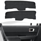 Insert Front Door Panel Leather Cover Replacemet Fit Honda Pilot 2009-2015 Black
