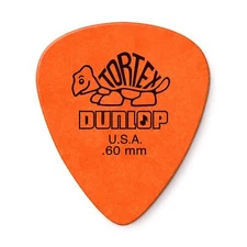 	Dunlop Tortex Standard Guitar Pick .60mm 12-Pack Orange	