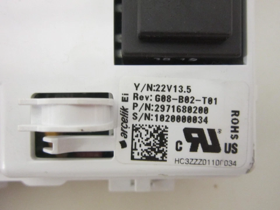 Placa de control electrónico para secadora Blomberg 7188286030 2971680200 Foto 2 de 2