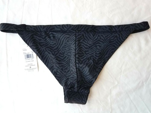 RVCA Women's Black Grey Low Rise Cheeky Bikini Bottoms Swimwear Medium NEW $52 - Picture 6 of 6