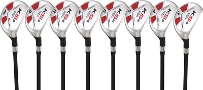 Senior Men's Majek Golf Hybrid Set (3-PW) Senior Flex, Premium Arthritic Grip
