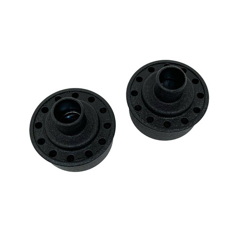 383 STROKER Dyno Proven Valve Cover Chrome Breathers & Grommets Set - Black - Picture 3 of 4