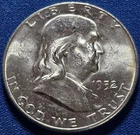 A 1952 D Franklin Half Dollar BU Nice Coin!