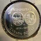 1974 Winnipeg Canada Silver Dollar Proof “mar84” Canadian $1 Winnipeg Do14