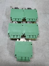 Lot Of 5 Phoenix Contact 0444019, Ground modular terminal block - USLKG 35