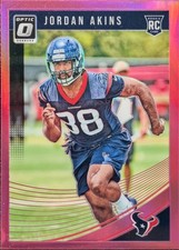 2018 Donruss Optic Pink Parallel #141 Jordan Akins Houston Texans