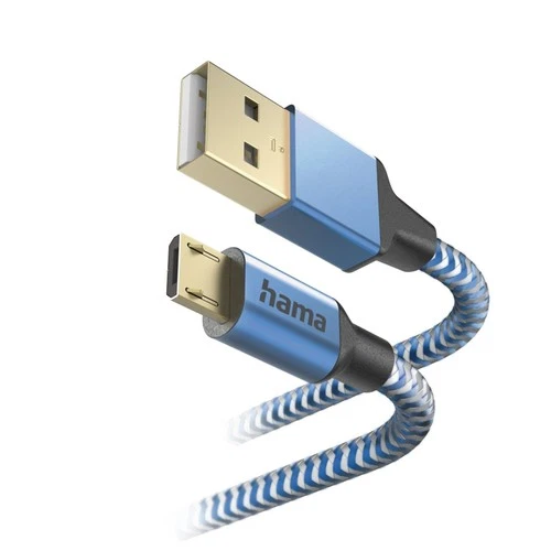 Hama USB Ladekabel Schnellladekabel Datenkabel auf Micro-USB 1,5m Samsung Xiaomi