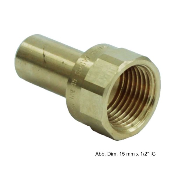 "Viega Sanpress EinsteckstüCk Mit Ig, Aus Rotguss, Modell 2212.1, 12 Mm X 1/2\""-image