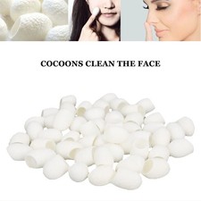 50pcs Facial Care Natural Silks Cocoons Blackhead Removal Exfoliating Silkworm
