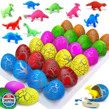 24 Pcs Large Hatching Dinosaur Eggs Dinosaur Birthday Party Favors, Kids Todd
