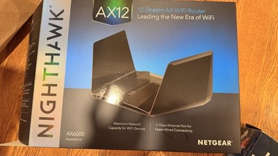 **NETGEAR Nighthawk AX12 - 12-stream AX6000 WiFi Router Model RAX120 w Box