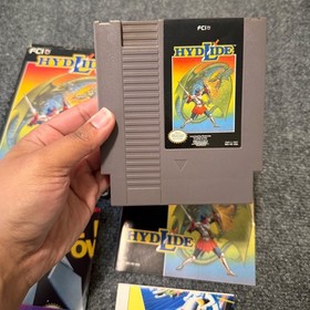 Hydlide Nintendo NES Video Game CIB w/ All Inserts Tested