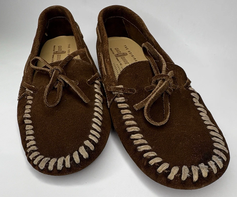 Zapato Coche Original Mujer Talla EU35 (US5) Gamuza Texturizado Marrón Hecho en Italia Foto 2 de 4