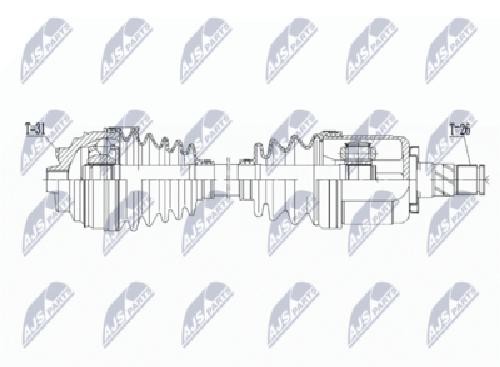 Original NTY Drive Shaft NPW-BM-133 For MINI