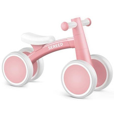 SEREED Baby Balance Bike for 1 Year Old Boy Girl, First Birthday Pink New